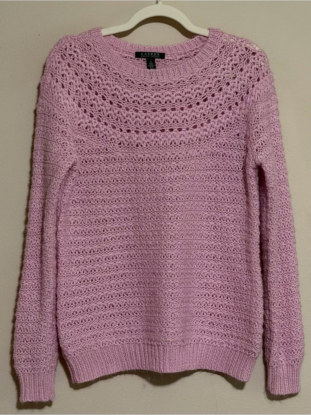 Ralph Lauren Open-Knit Crew Sweater
